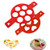 Egg Ring Nonstick Silicone Round Egg Rings Pancake Mold Reusable Silicone Non Stick Pancake Maker Egg Ring Maker?2 pcs?