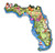 ARTWOOD MAGNET  FLORIDA STATE MAP