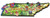 ARTWOOD MAGNET  TENNESSEE STATE MAP