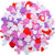 Tatuo 600 Pieces Foam Heart Foam Adhesive Hearts Stickers Mothers Day Valentines Day Foam Heart Stickers for Arts Craft Mothers Day Cards Scrapbook Decoration Colorful Foam Stickers