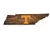 Fan Creations NCAA Tennessee Volunteers 12 Mini Roadmap State Sign