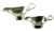 Set of 2 - Quality Stainless Steel Gravy Boats Serveware, Restaurant Style Gravy Boat, 10 Oz. (Ounce) and 4 Oz. (Ounce) Dining Gravy Boat