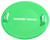 Slippery Racer Downhill Pro Saucer Disc Snow Sled Green