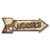 SignMission Horses Arrow Plastic Sign 18 Wide