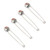 Mystart 4 Pieces Skull Safety Pins Punk Large Brooches Pins Blankets Scarves Pins DIY Jewelry Craft Charms