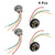 1157 BAY 15D Lamp Socket Turn Signal Brake Tail Light Bulb Socket with Wire Harness MultiPurpose Socket Connector 4Pcs