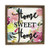 Paris Loft Wood Framed Home Sweet Home Wall Sign Plaque