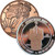 1 oz 999 Pure Copper RoundChallenge Coin Walking LibertyFaceless Man