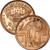 1 oz 999 Pure Copper RoundChallenge Coin Standing Liberty