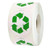 Pop Resin 15 Inch Recycle Logo Stickers Round Recycling Symbol LabelsSelf Adhesive Indoor and Outdoor Stickers 500 Per Roll