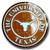 Texas Longhorns 12 Inch Embossed Metal Nostalgia Circular Sign