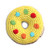 Cheengoo Organic Hand Crocheted Bamboo Rattle - Yellow Donut