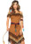 Leg Avenue Womens Native Princess Brown XLarge
