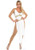 Leg Avenue Womens Costume WhiteGold Medium