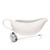 White Porcelain Gravy Boat with Stainless Steel Gravy Ladle White Porcelain Gravy Boat with Stainless Steel Gravy Ladle