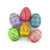 Ukrainian Wooden Pastel Color Hand Painted Pysanki Pysanky Easter Eggs Set of 6
