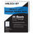Milcoast Glossy Adhesive 2 x 258 Rectangle Shaped Labels  for LaserInkjet Printers  375 Labels 25 Sheets
