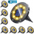 Solar Ground Lights  8Pcs 8 LED Solar Garden Lamp Outdoor?Disk Lights Waterproof InGround Outdoor Landscape Lighting for Lawn Patio Pathway Yard Deck Driveway Walkway Flood Light