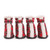 East Side Collection Polyester Holiday Tartan Dog Boots Medium Red