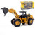 GeminiGenius 150 Scale Metal Diecast Four Wheel Loader Truck Toy Metal Construction Equipment Bulldozer Models Engineering Vehicle Alloy Models for Kids and Decoration House Mechanical Loader