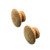 Whitecap 60120A Teak Round Drawer Knob 2 Pack