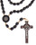 Intercession St Benedict Mens Rosary  Made in Brazil Black on Yellow Cord
