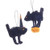 Kurt Adler Halloween Themed Buri Scaredy Cat Ornaments 2 Assorted
