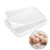 Lainrrew Plastic Egg Holder Clear Deviled Refrigerator Egg Trays Carrier Box Plastic Eggs Container with Lid for 24 eggs