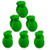 Stress Relief Squeezable Foam Green Grenade Package of Six 6