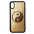 Yin Yang Phone Case Cover for iPhone XR by iMakeTheCase  EcoFriendly Bamboo Wood Cover  TPU Wrapped Edges  Chinese Taoist Symbol Dark and Light
