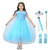 Tussclevogue Girl Princess Dress Snow Party Queen Fancy Costume Halloween
