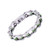 Chain Bracelets for Women Men Stainless Steel Bike Link Rhinestones Wrist Chain 787 greensilver