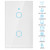 Smart WiFi Switch WiFi Touch Screen Switch Single Circle for Alexa Google 2Way AC 100250V Smart Life APP Remote Control WiFi Touch Screen SwitchWhite