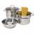 Goodful Stainless Steel 8 Quart MultiCooker Cookware Set 4 Piece PastaSteamer