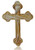 Zuluf 12cm Plain Orthodox Cross Jerusalem Olive Wood Factory  CRS091 Certificate