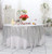 PartyDelight Sequin Tablecloth Sequin Table Overlay Square 70x70 Silver