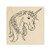 Stampendous Unicorn Rose Rubber Stamp
