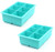 Tovolo King Cube Ice Tray, Robin Egg Blue, Set of 2