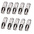 tatoko 10PCS Stainless Steel 12PT Thread Automatic Pig Nipple Drinker Waterer
