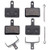 Farbetter 2 Pairs Bicycle Disc Brake Pads Resin SemiMetallic Sintered Metal SCPS for TRP Tektro Shimano Deore