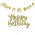 60th Birthday Banner 60th Birthday Decorations Gold Glitter Cheers to 60 Years with Happy Birthday Cake Topper