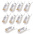 Sscon 10pcs RJ45 Metal Shielded Plug FTP 8P8C Modular Network Plug Connector
