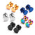 316L Surgical Stainless Steel Stud Earrings for Men Women Hypoallergenic Earrings Ear Piercing Punk Style  5 Pairs