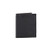 Compact WaterResistant BiFold Square Wallet  Black