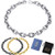 Chain Link Bracelet Stainless Steel 7mm Rolo Cable Bracelet for Men Women Jewelry 75 inch Chain Link Bracelet Stainless Steel 7mm Rolo Cable Bracelet for Men Women Jewelry 75 inch
