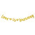 Finseng love is Brewing Gold Glitter Banner Sign Garland for Engagement Bridal Shower Wedding Tea Coffee Cocoa Bar Decorations