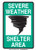 Brady 103595 Plastic 14 X 10 Legend Severe Weather Shelter Area