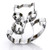 Fox Pair Cookie Cutter - Stainless Steel