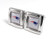 aminco NFL New England Patriots Logo Square Cufflinks with Gift Box Set One Size Silver