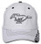 Checkered Flag Mens Ford Mustang Cap White Logo Velcro Back Hat
